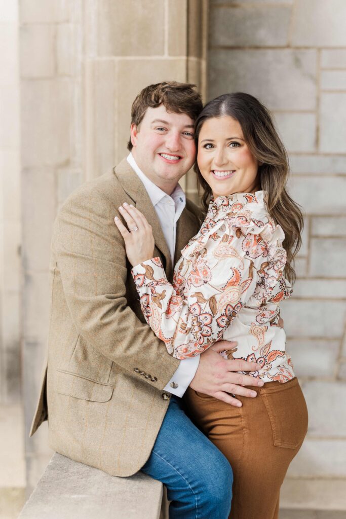 fayetteville u of a campus engagement photos